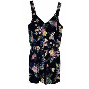 BB Dakota Eye Candy Floral Romper Sz XL Poly & Spandex